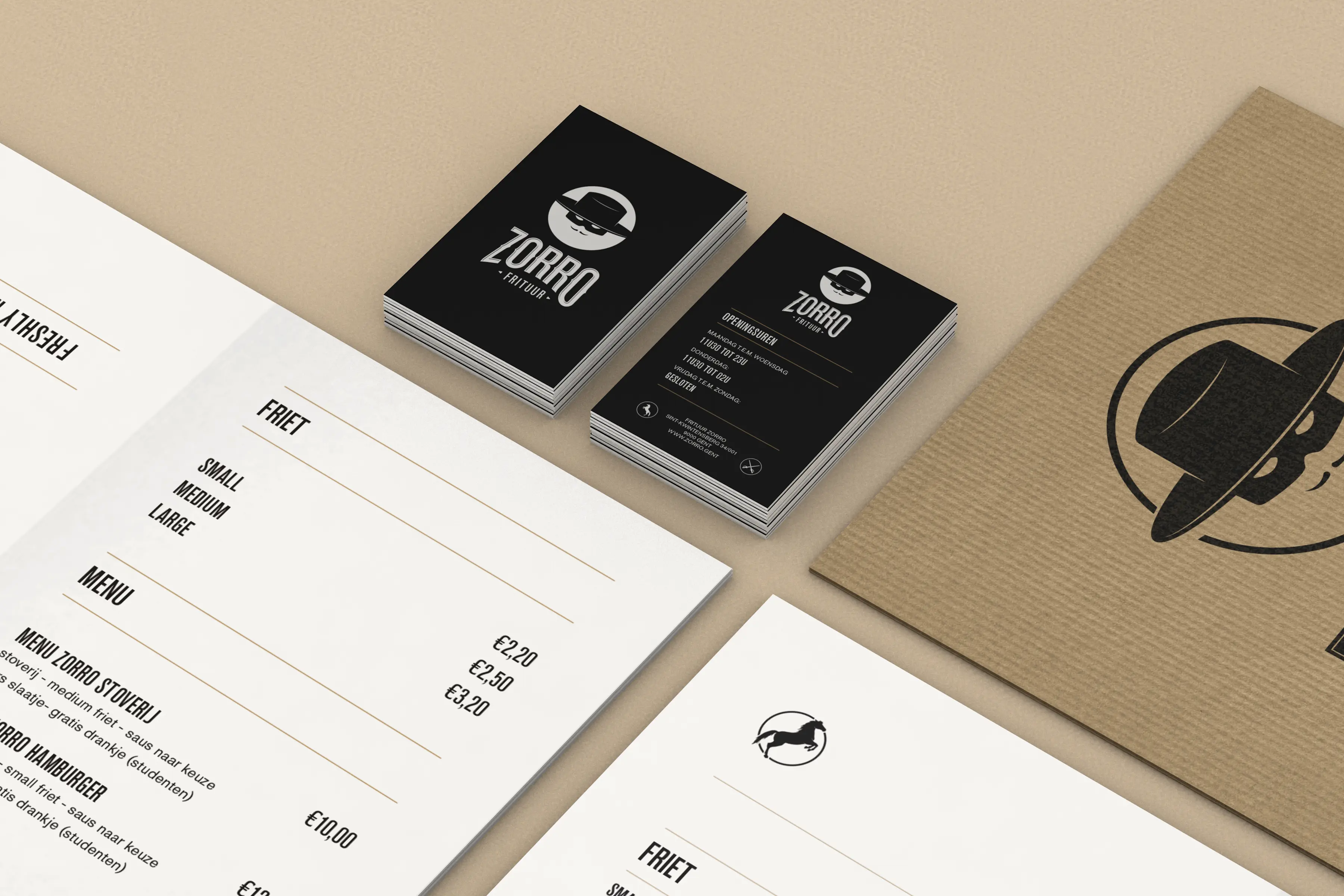 Frituur Zorro, case visual
