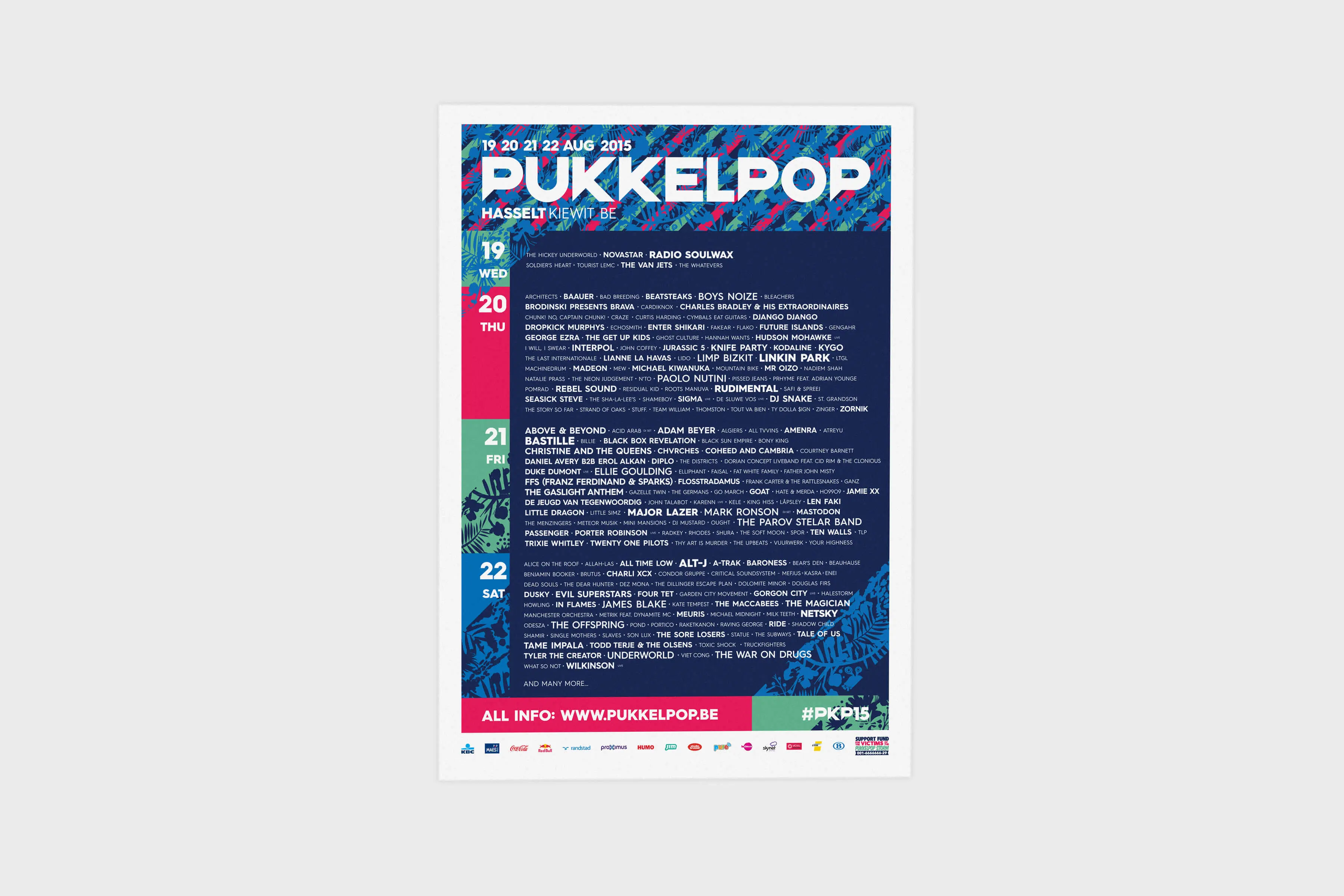 Pukkelpop 2015, case visual