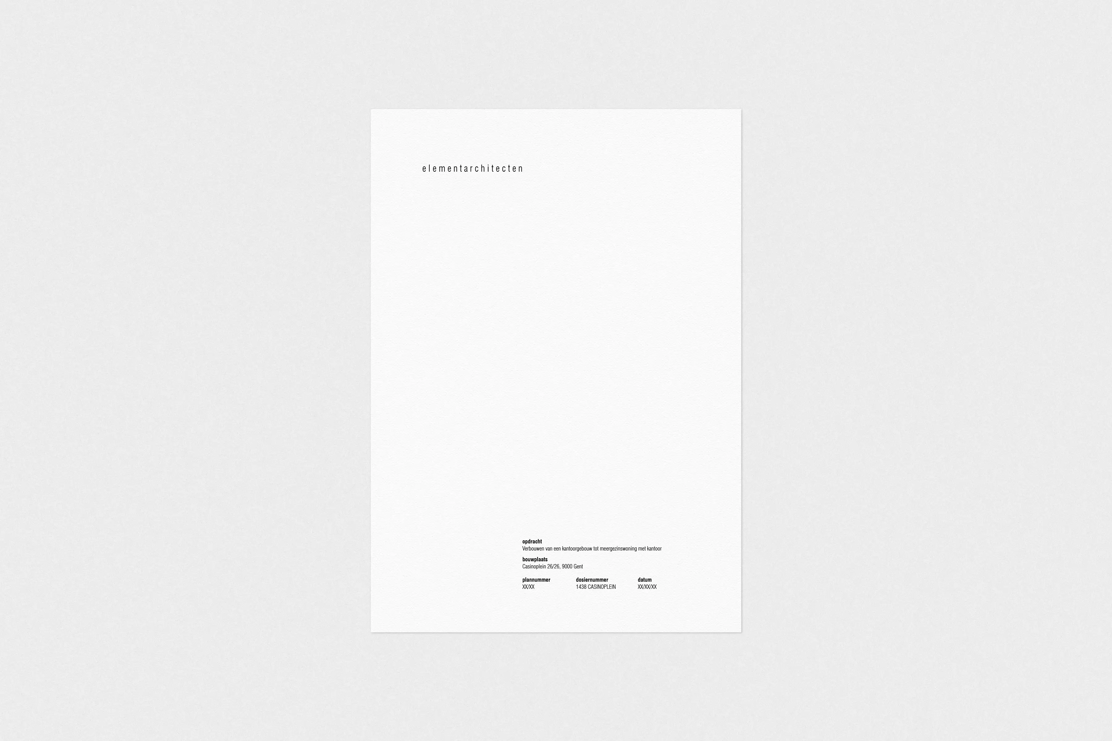 Element Architecten, case visual