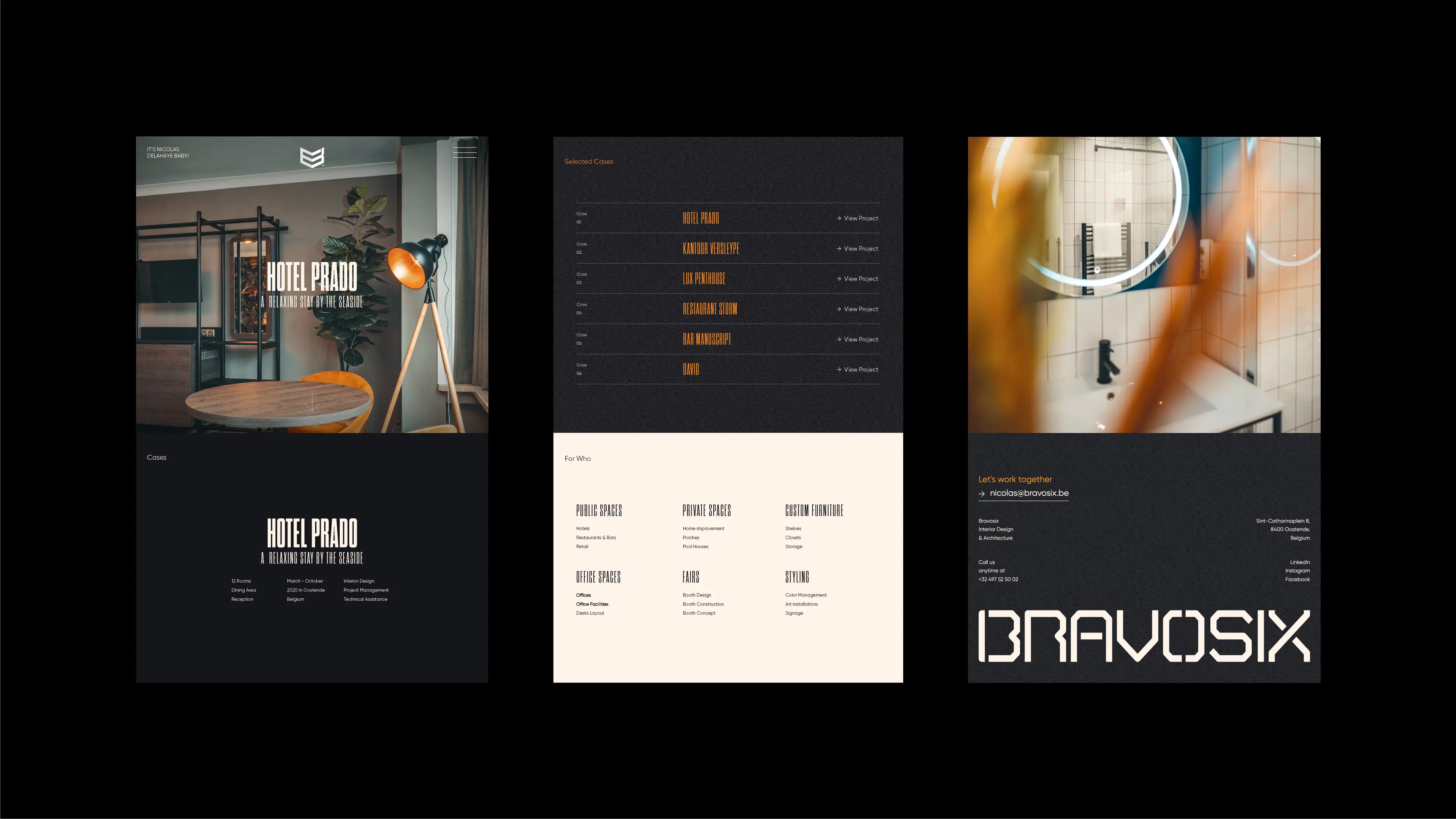 Bravosix, case visual