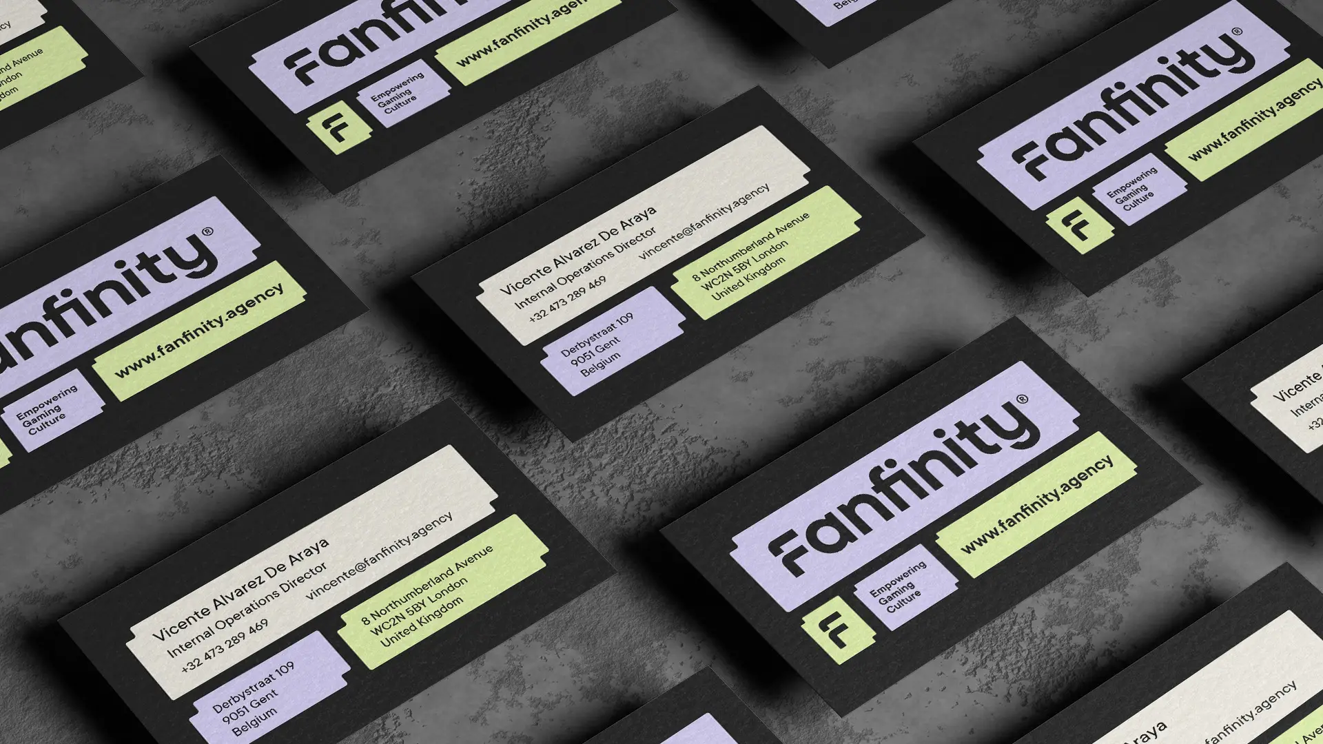 Fanfinity, case visual